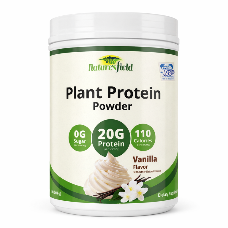 Nature's Field Plant Protein Powder Vanilla Flavor 569 g